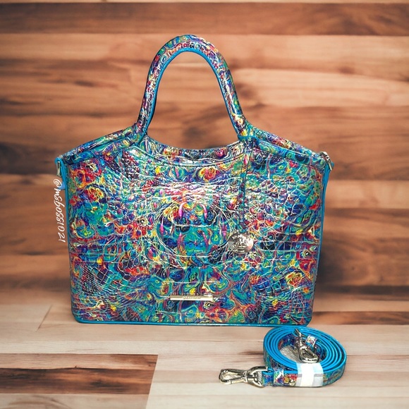 Brahmin Handbags - Brahmin RARE Small Elaine Tote Blue Ammolite NWT